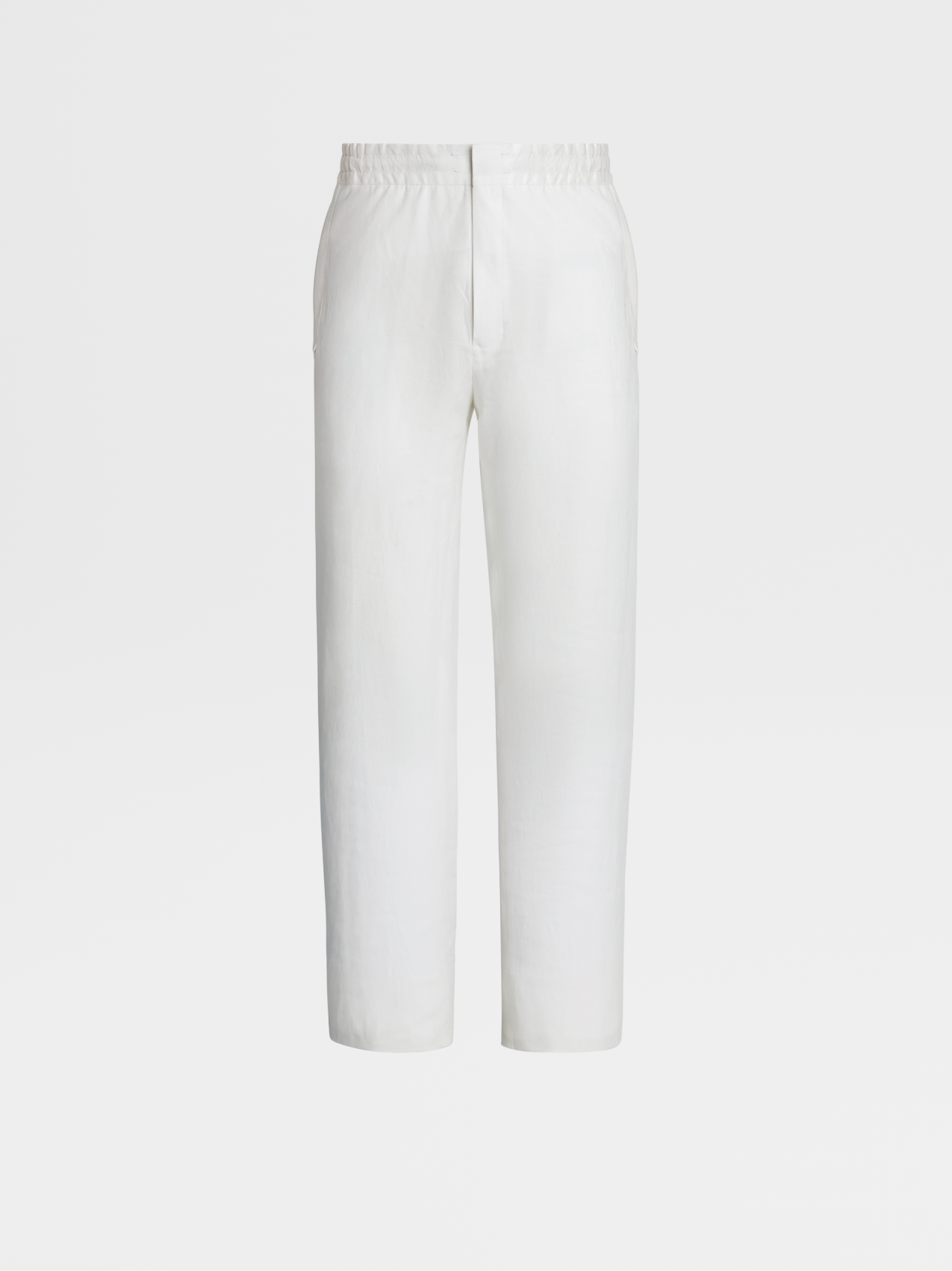 Pantalones Jogger de Lino Blancos